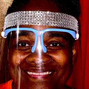 BEDAZZLED FACE SHIELDS